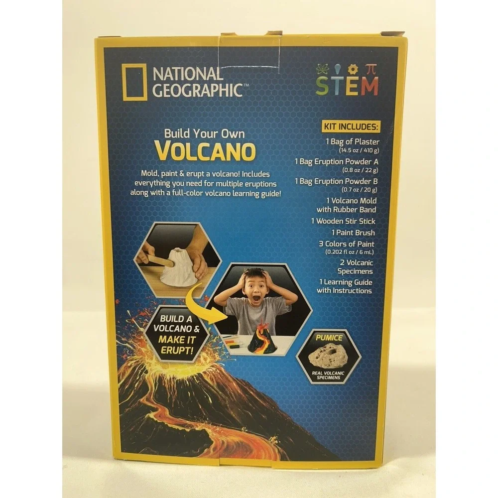 National Geographic Volcano Kit STEM Science Toy Kids Educational Experiment